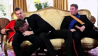 Men.com - A Royal Fuckfest Part 3 - Paul Walker, Connor Maguire & Theo Ford