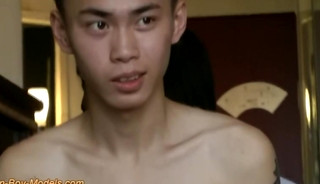 Cute Asian Boy got Handjob from Backside