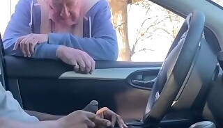 Cruising Old Man Mesmerized By My BBC