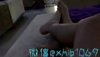 asian guy jerking off in a public bathhouse