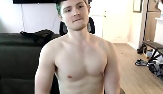 Cute guy masturbates and shows his asshole