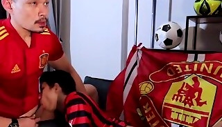 First And Tom Bareback Threesome Fuck M After Soccer