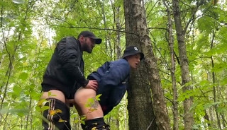 #376 Guy Catches Guy Jerking off in the Woods and Joins to Fuck Him