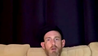 Almost Caught Stroking It at the Airbnb on the Couch