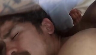 Cute hairy homosexuals enjoy a raw ass fucking session