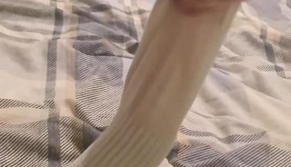 My cock and my friend`s dirty nike socks