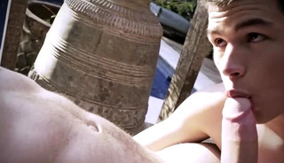 Bearded man bonks Latino teen