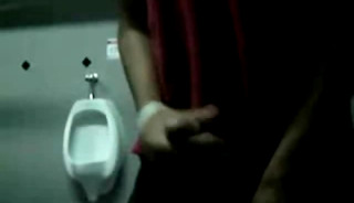 Bigcockflasher Wanking in public restroom