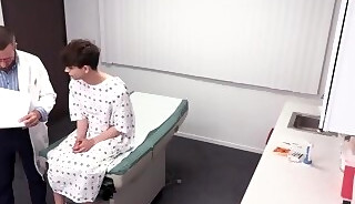 Cute teen guy arrives for a doctors visit and a quickie anal fuck test