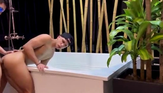 Threesome in a jacuzzi