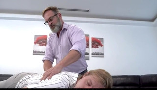 Skinny Fit Stepson Cums In Stepdad's face hole