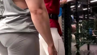 Two Chinese Muscle Man Workout with Sexy Tights 10