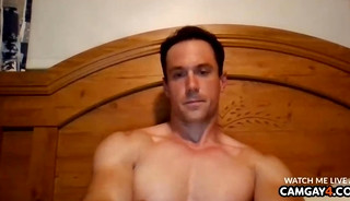 Mature man jerking off on webcam