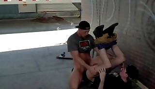 Hung Skater Bois Fuck Outside