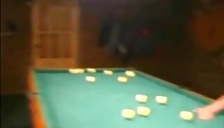 Russian soldiers play pool in nude