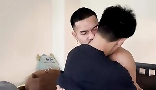 Hot muscle top fucks slim guy for money