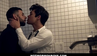 Two Hot Mormon Boys Fuck In Bathroom