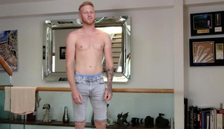 Straight Young Stud Ethan gets his 1st Manhandling