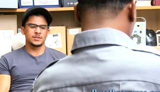 Criminal latino rides huge black cock