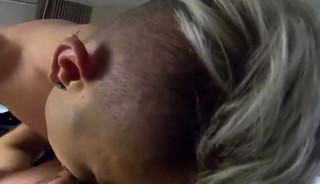 Boy in stockings fucked