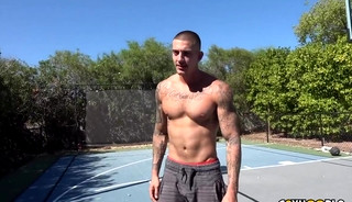 Big Dick Tatted Stud John Murphy Jerks Off
