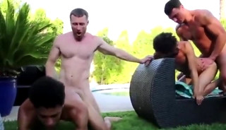 friends fuck neighbor twins bareback by the pool