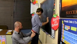 Big long dick teacher hammering hard at students sexy a
