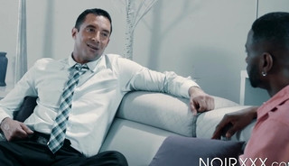 Nick Capra has interracial anal with black stud Taye Scott