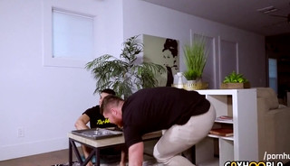 three WAY! slutty College boyz Have excellent homo Sex. slutty clip