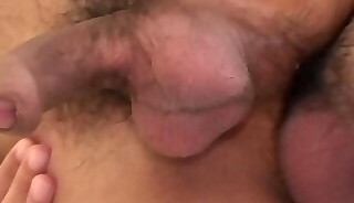 Asian pissing stud fucks gay BFF in ass before cumshot