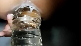 Myanmar gay homemade water bottle anal fuck