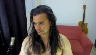 Long Haired Latino Busts a Nut and Shows His Hole