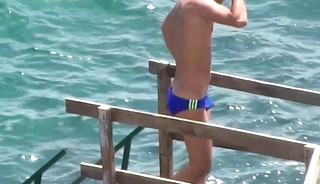 Skimpy speedos complete subject Leumo (Naples 15 june 2013)