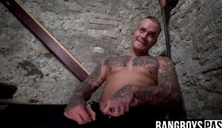 Sexy amateur Ryan Cage proves his skill in oral sex by sucking my cock