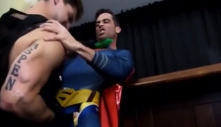 Superman captured and fucked in bar