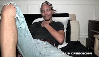 Romantifk fucked bareback by the xxl cokc of AYDEN for Crunchboy porn