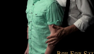 BoyForSale - Dom daddy fucks slave twink bareback after anal play