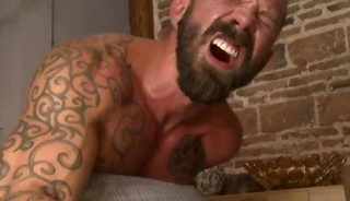 Tattoo muscle males hardcore bareback
