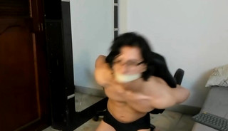 Latin Slave Mouth Taped Bound