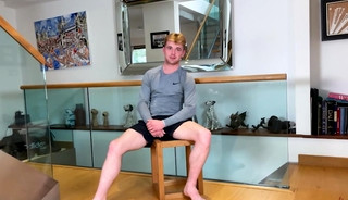 Straight Young Boxer Shows off his Ripped Body & Wanks his Huge Uncut Cock!