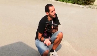 Kris Evans in Leather and Jacking Off