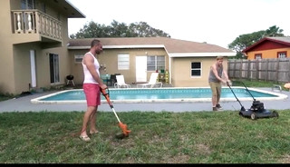 Sexy stepson tempts horny muscle daddy with big raw coc