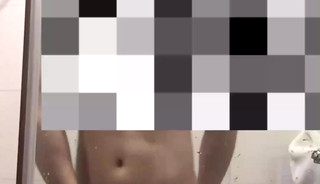 Hot sporty guy nipple plays in the bathrooms toilet fuck