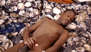 African Twink Vic Beating off