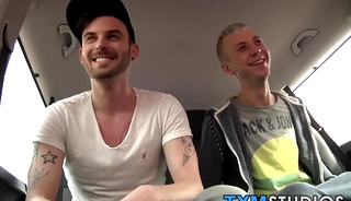 Picked up homosexual stpitroast fucked in a moving car