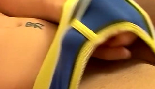 Amateur twink Beau Marcus jerks off and cums in his undies