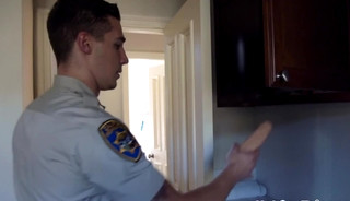 Muscled black cop sucks off and barebacks thin inked bottom