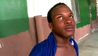 Dirty interracial thug takes dick