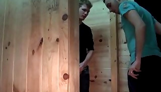 Sneakers fetish bottom assfucked in sling after gloryhole BJ