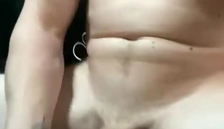 hung stud cums all over himself